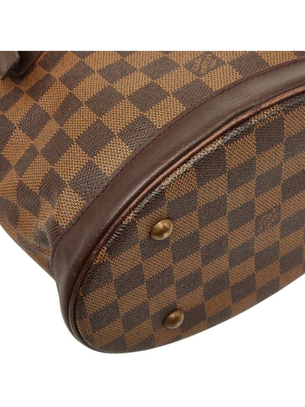 Louis Vuitton Damier Marais Tote Shoulder Bag Brown Leather - Picture 7 of 10